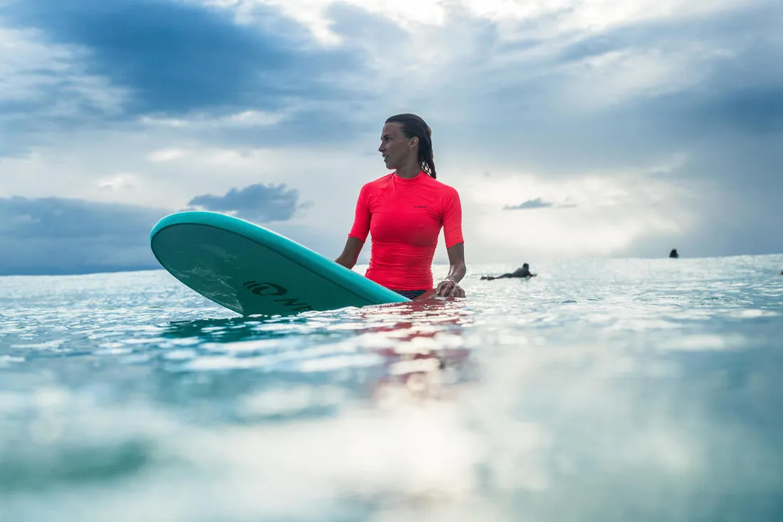 100 Women's Short Sleeve UV Protection Surfing Top T-Shirt