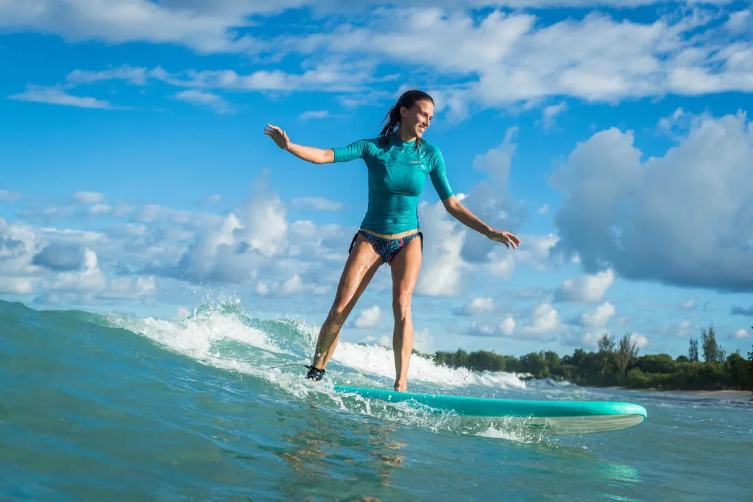 100 Women's Short Sleeve UV Protection Surfing Top T-Shirt