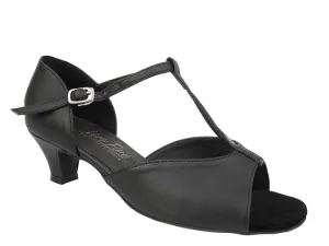 1609 Black Leather & Cuban Heel