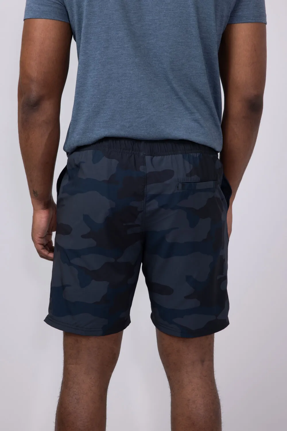 1897 Active Levitate Shorts for Men in Black Camo | STEW51-BLACK CAMO