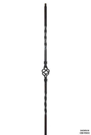 2552 Series 1BASK Single Basket Iron Baluster