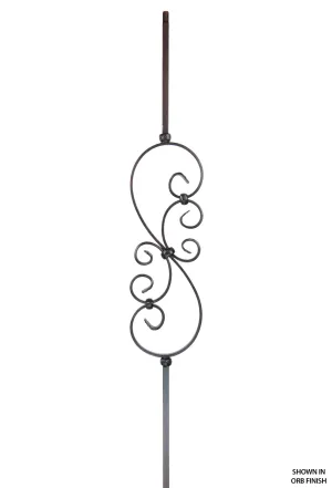 2585 Series M501 Mini Scroll Iron Baluster