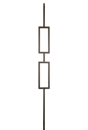 2671 Series M438 Double Rectangle Iron Baluster