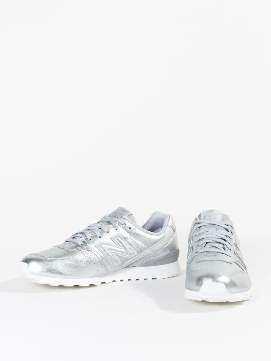 696 leather sneaker - silver