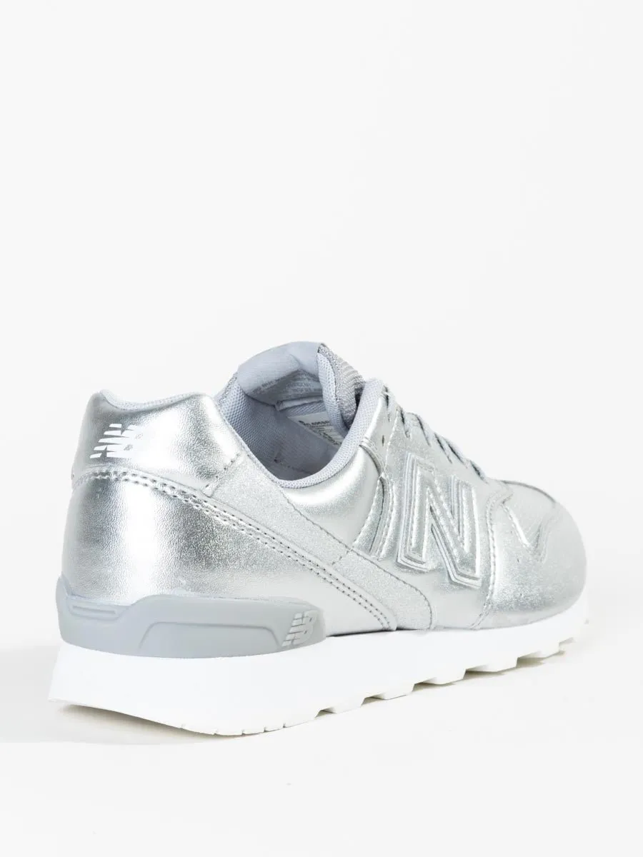 696 leather sneaker - silver