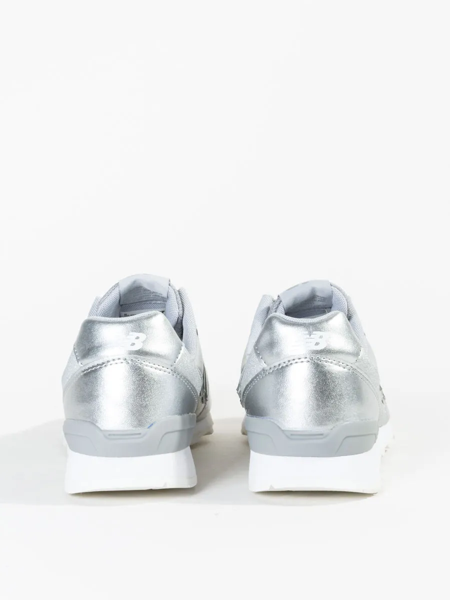 696 leather sneaker - silver