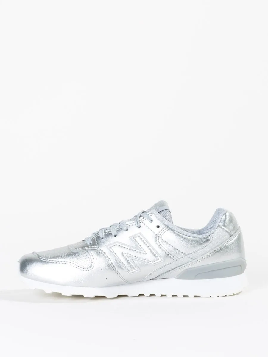 696 leather sneaker - silver