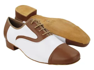 916103 Coffee Brown Leather_F_B_White Leather_M