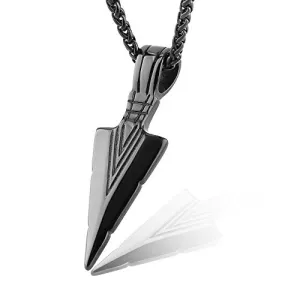 Arrow Black -316 Stainless Steel Pendant Chain