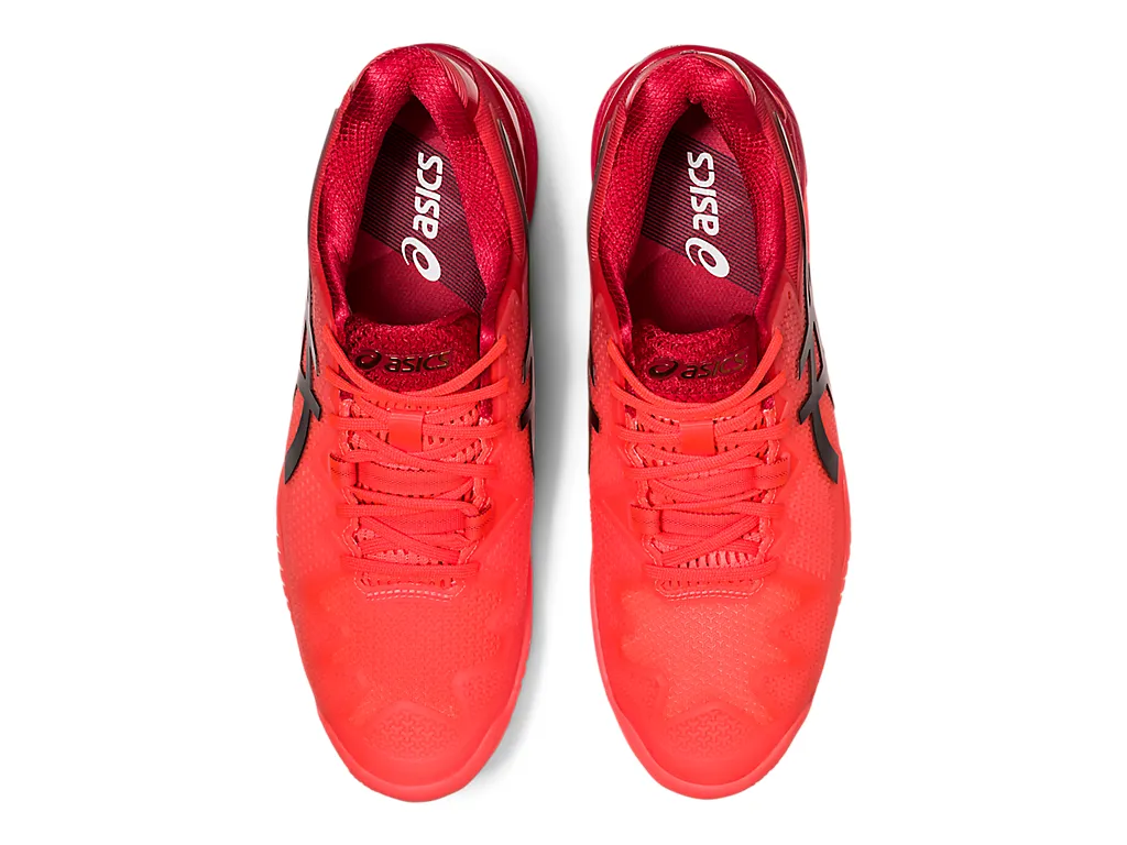 Asics Gel Resolution 8 Sunrise Red Men's and Women’s Tennis Shoes - NEW ARRIVAL