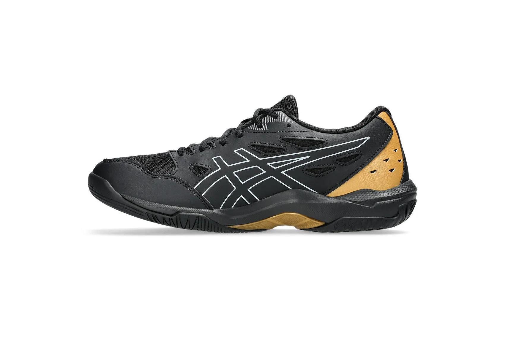 Asics Men's GEL-ROCKET 11 Indoor Shoes in Black/Piedmont Grey