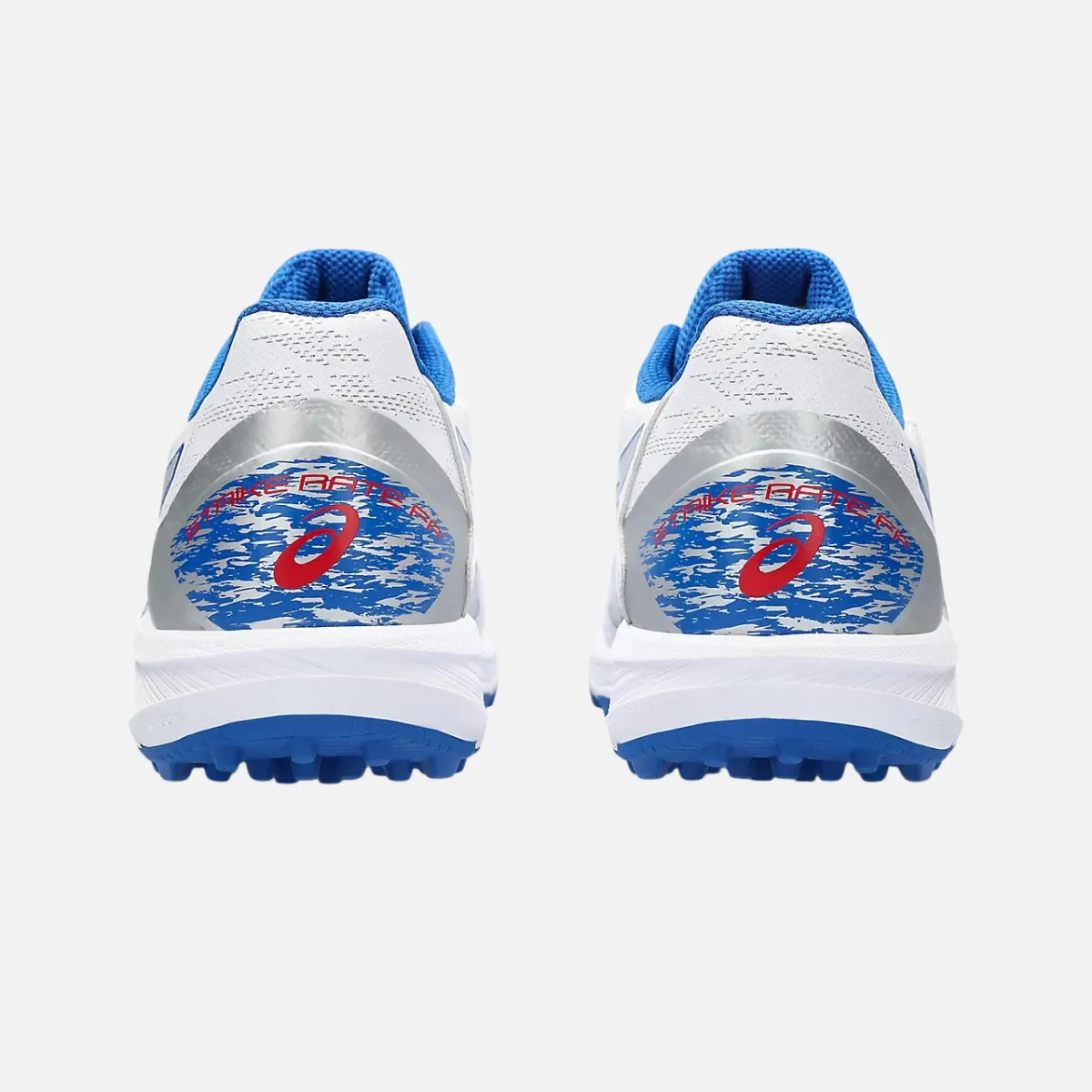 Asics Strike Rate FF Mens Cricket Shoes - White/Pure Silver