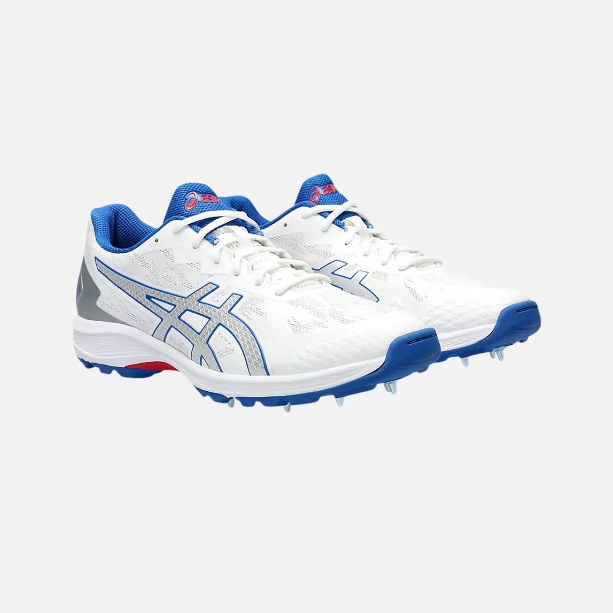 Asics Strike Rate FF Mens Cricket Shoes - White/Pure Silver