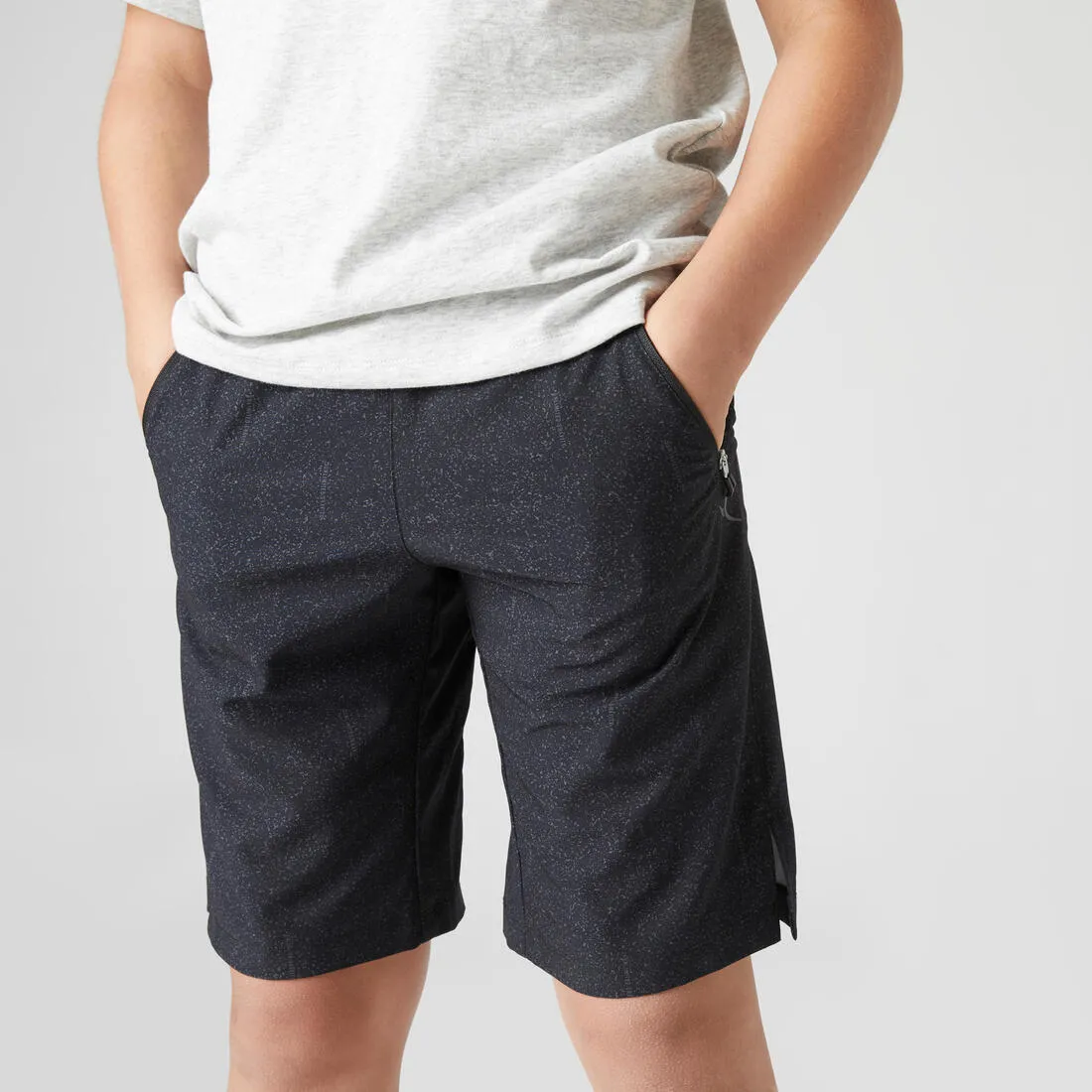 Boys' Breathable Synthetic Shorts W500