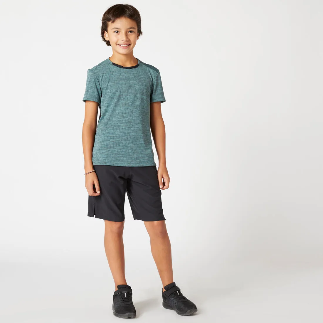 Boys' Breathable Synthetic Shorts W500