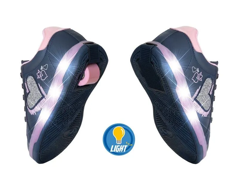 Breezy Rollers Shoes With Wheels Light Heart - Purple