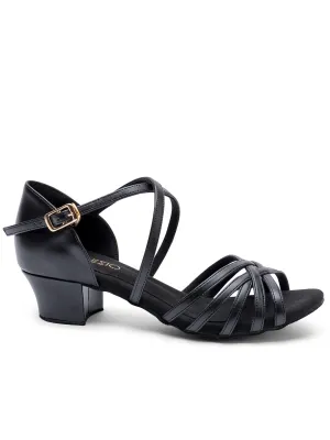 Capezio BR4011W Rebecca 1.5" Black Ballroom