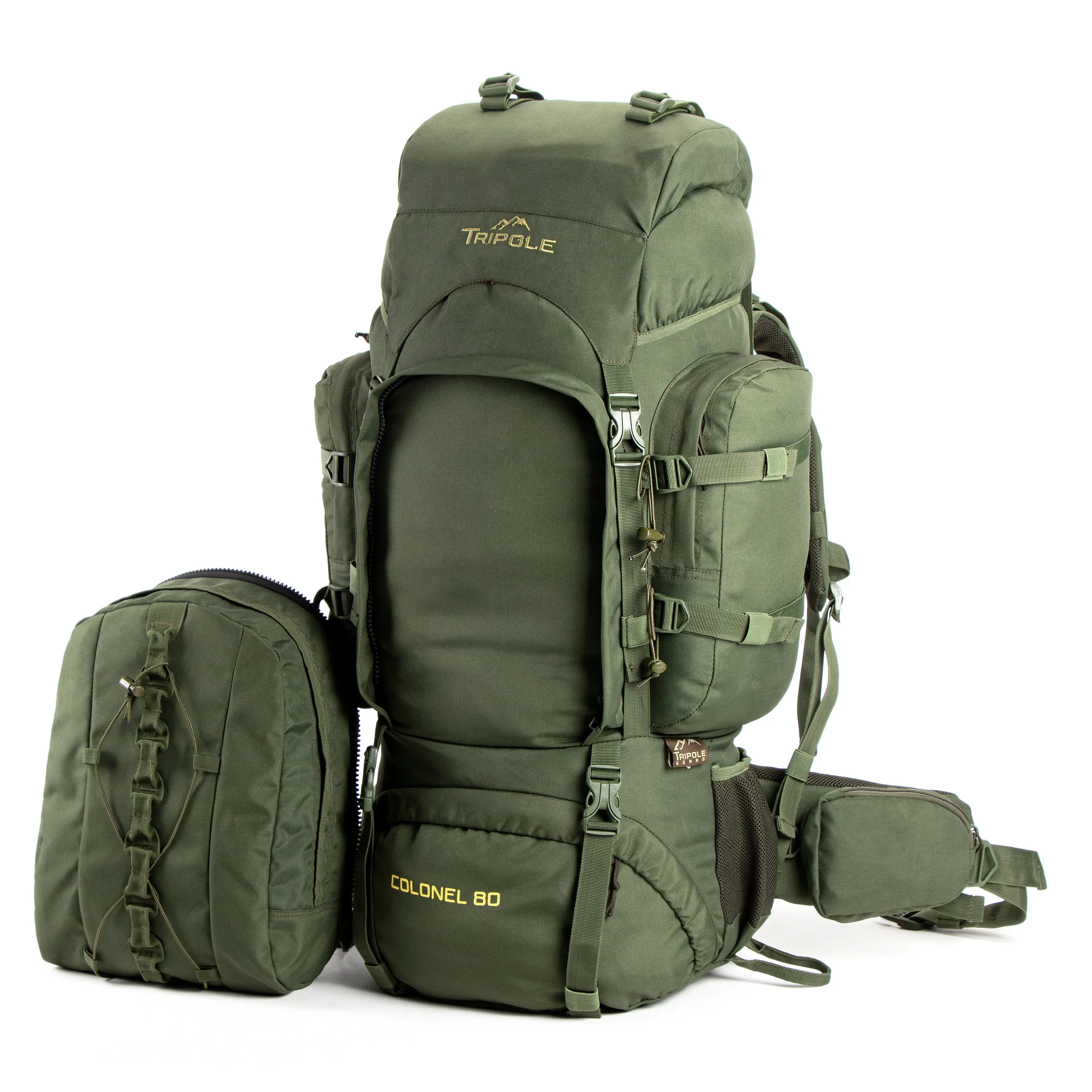Colonel 80 L Rucksack With Organizer Pack Army Green