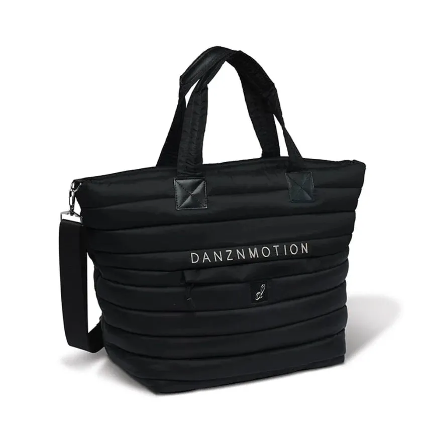 Danshuz Black Oversized Puffer Tote Dance Bag