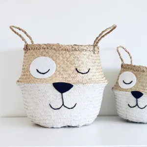 Dog  Handwoven Storage Basket (Large)