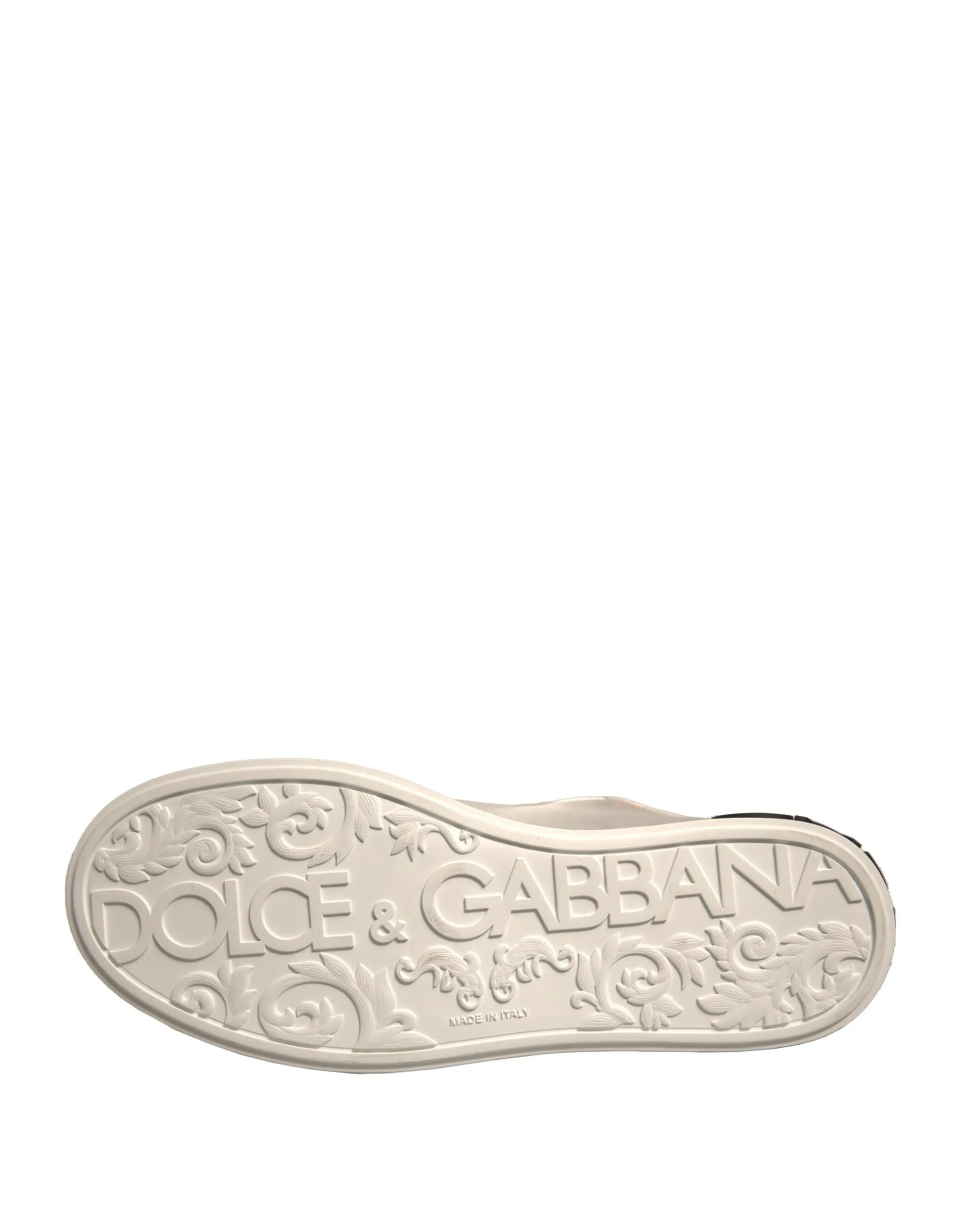 Dolce&Gabbana Portofino Women Ivory Sneakers Leather Lace Up Trainer Shoes EU 37