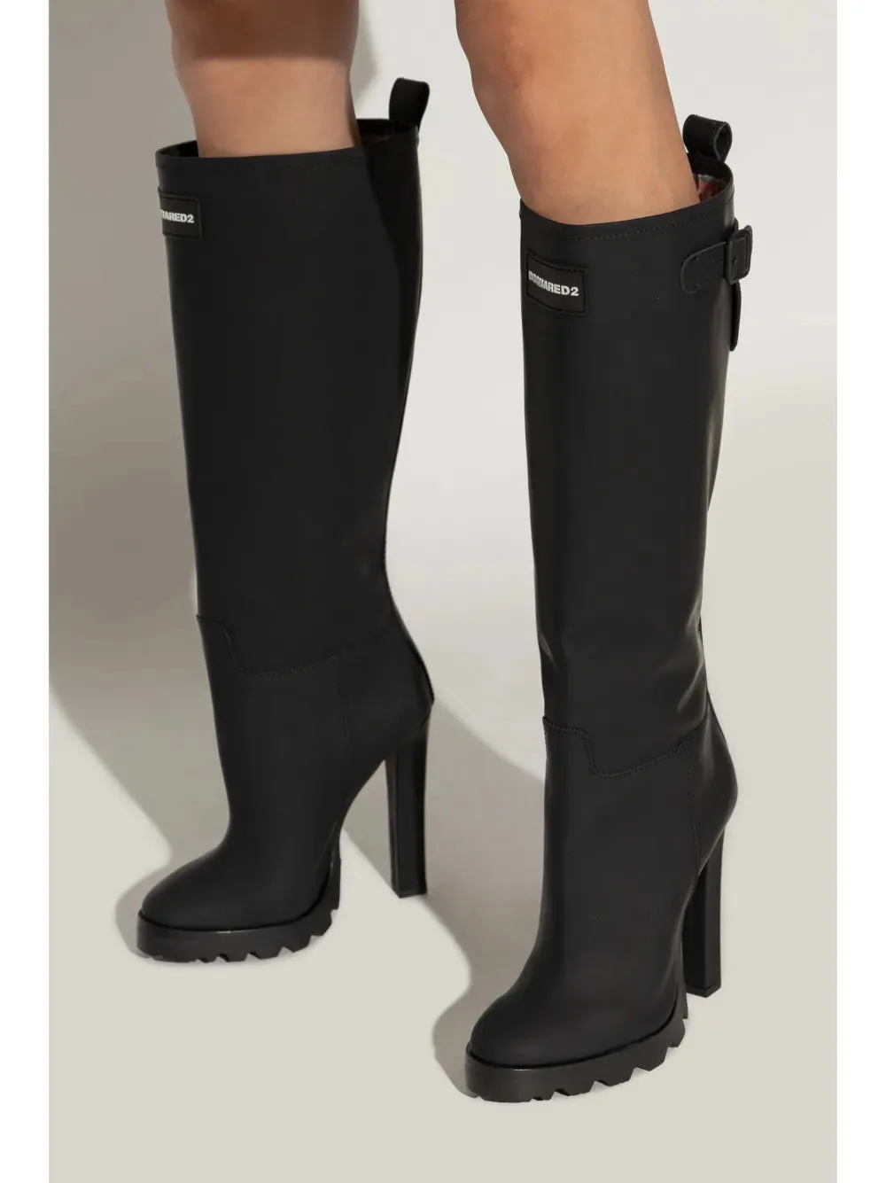 DSQUARED2 90mm logo-print boots
