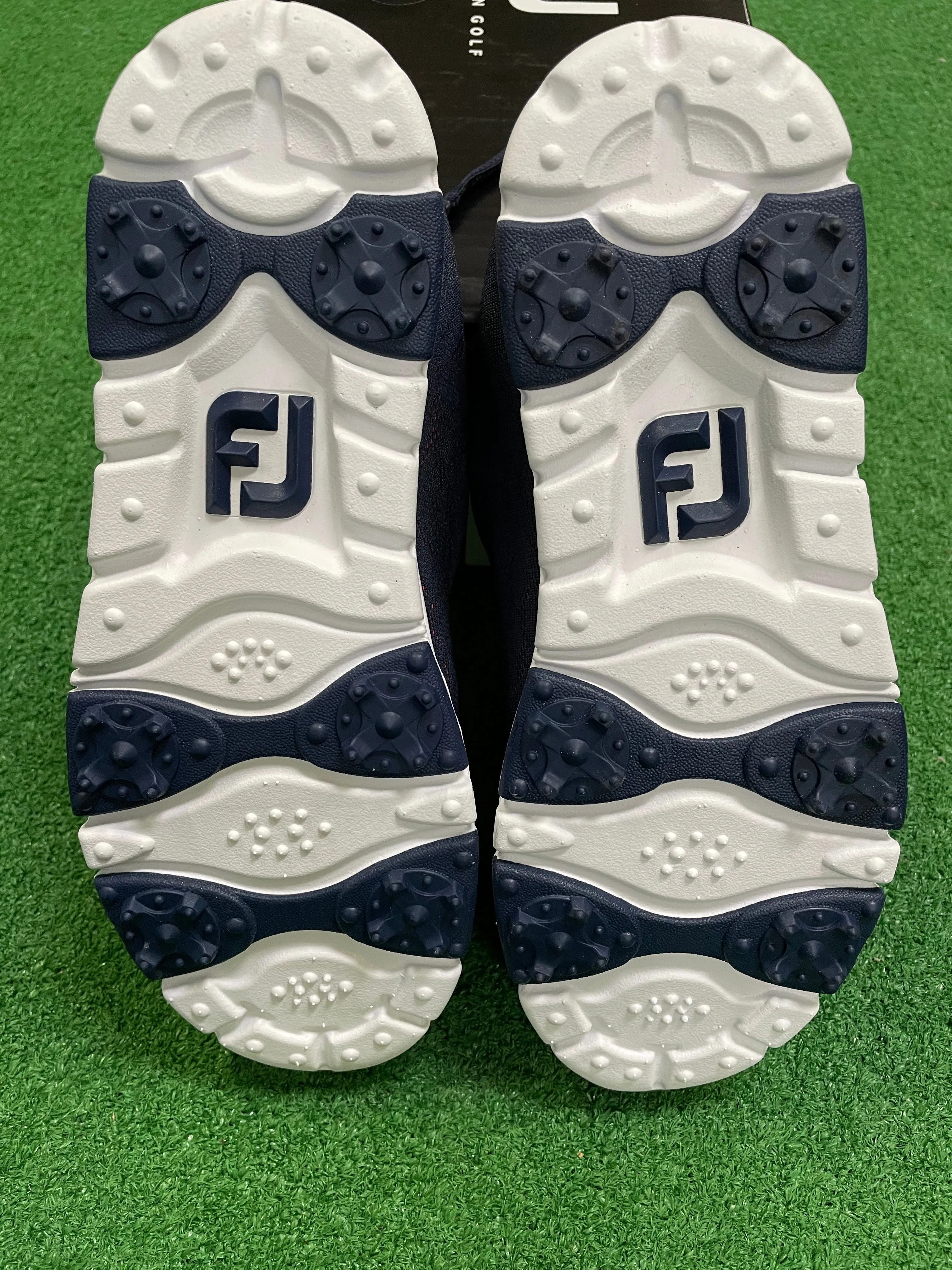 EX Shop Display Footjoy Ladies enJoy Golf Shoes 95714K / Navy Papaya / Size UK 5