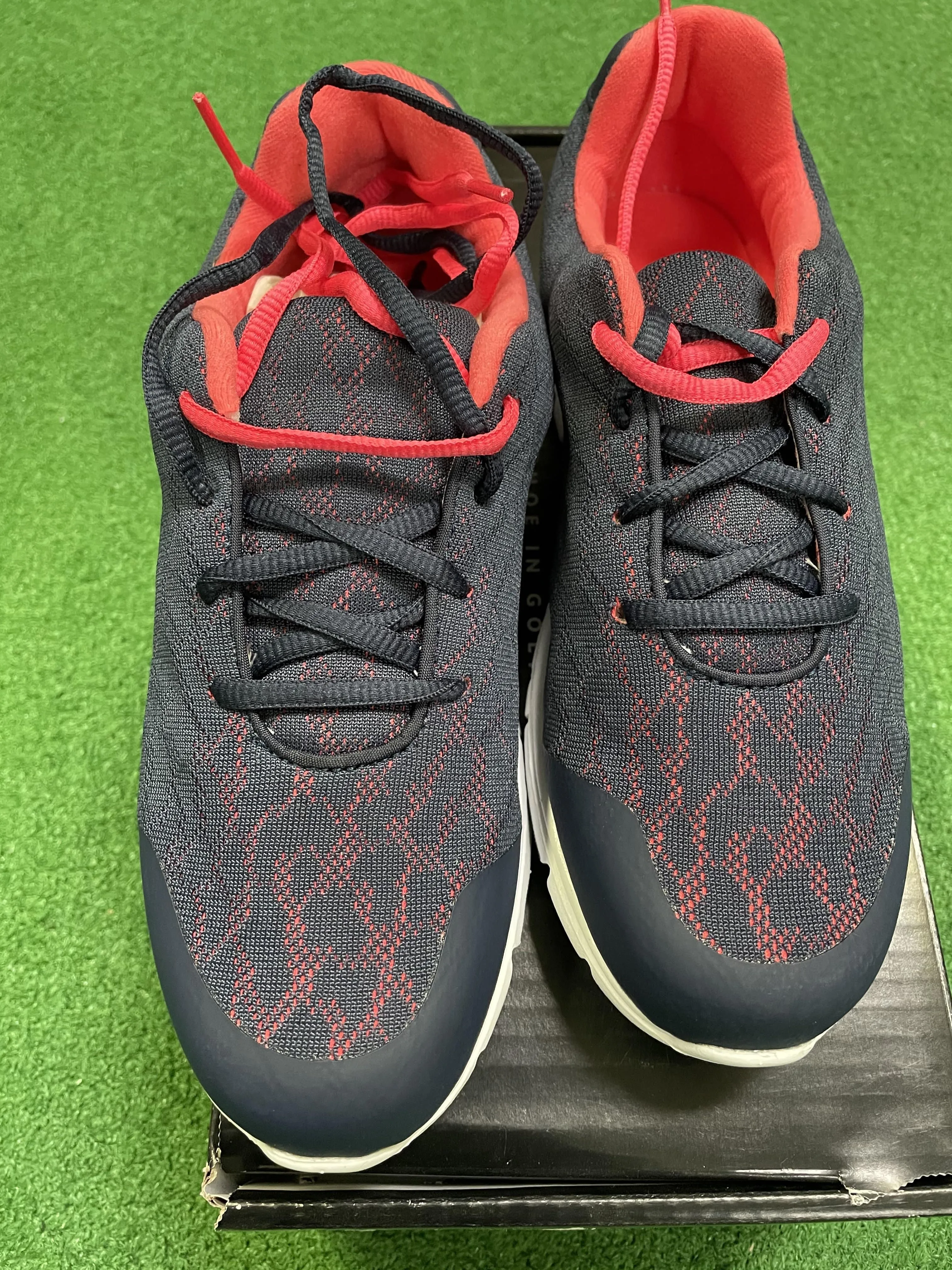 EX Shop Display Footjoy Ladies enJoy Golf Shoes 95714K / Navy Papaya / Size UK 5