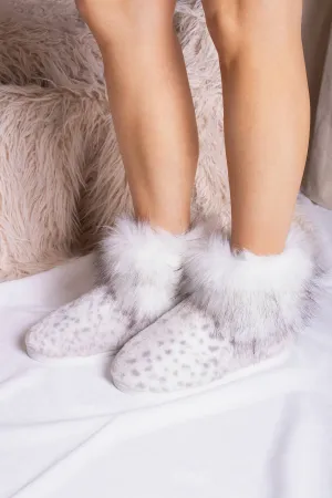 Fern Bootie in Snow Leopard