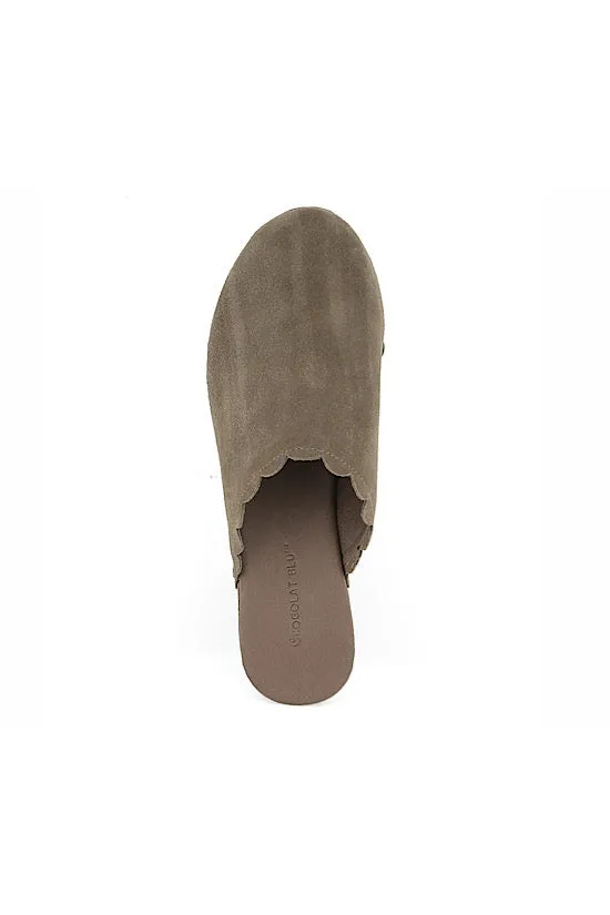 FINAL SALE: Chocolat Blu Gemini in Taupe Suede