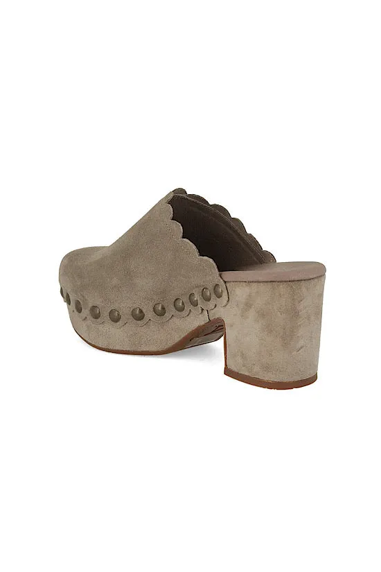 FINAL SALE: Chocolat Blu Gemini in Taupe Suede