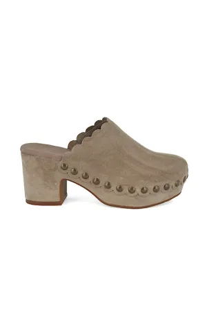 FINAL SALE: Chocolat Blu Gemini in Taupe Suede