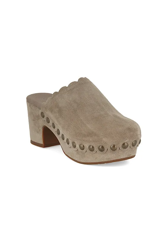 FINAL SALE: Chocolat Blu Gemini in Taupe Suede