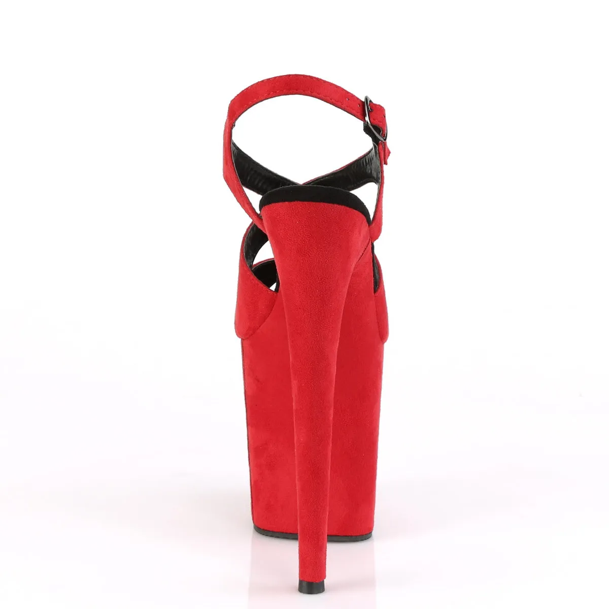 FLAMINGO-831FS  Red Faux Suede/Red Faux Suede