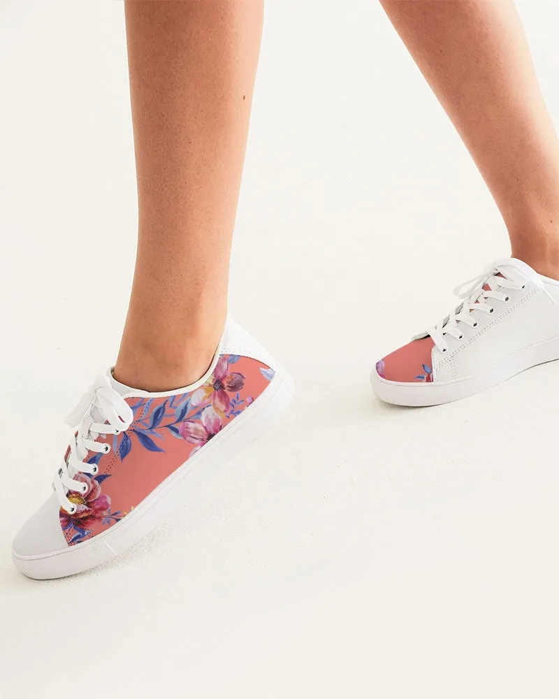 Forbidden Floral  Women's Faux-Leather Sneaker