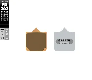 GALFER FD262G1375 HH Sintered Brake Pads