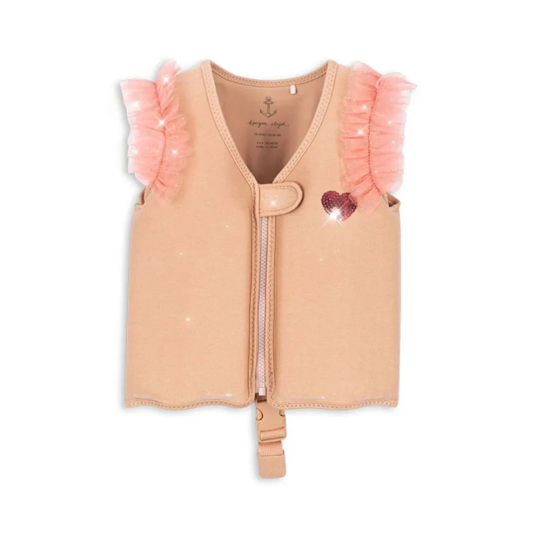 Gemma Glitter Cherry Print Neoprene Swim Float Vest