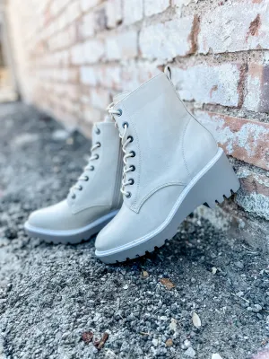 Ghosted Boots || Cream