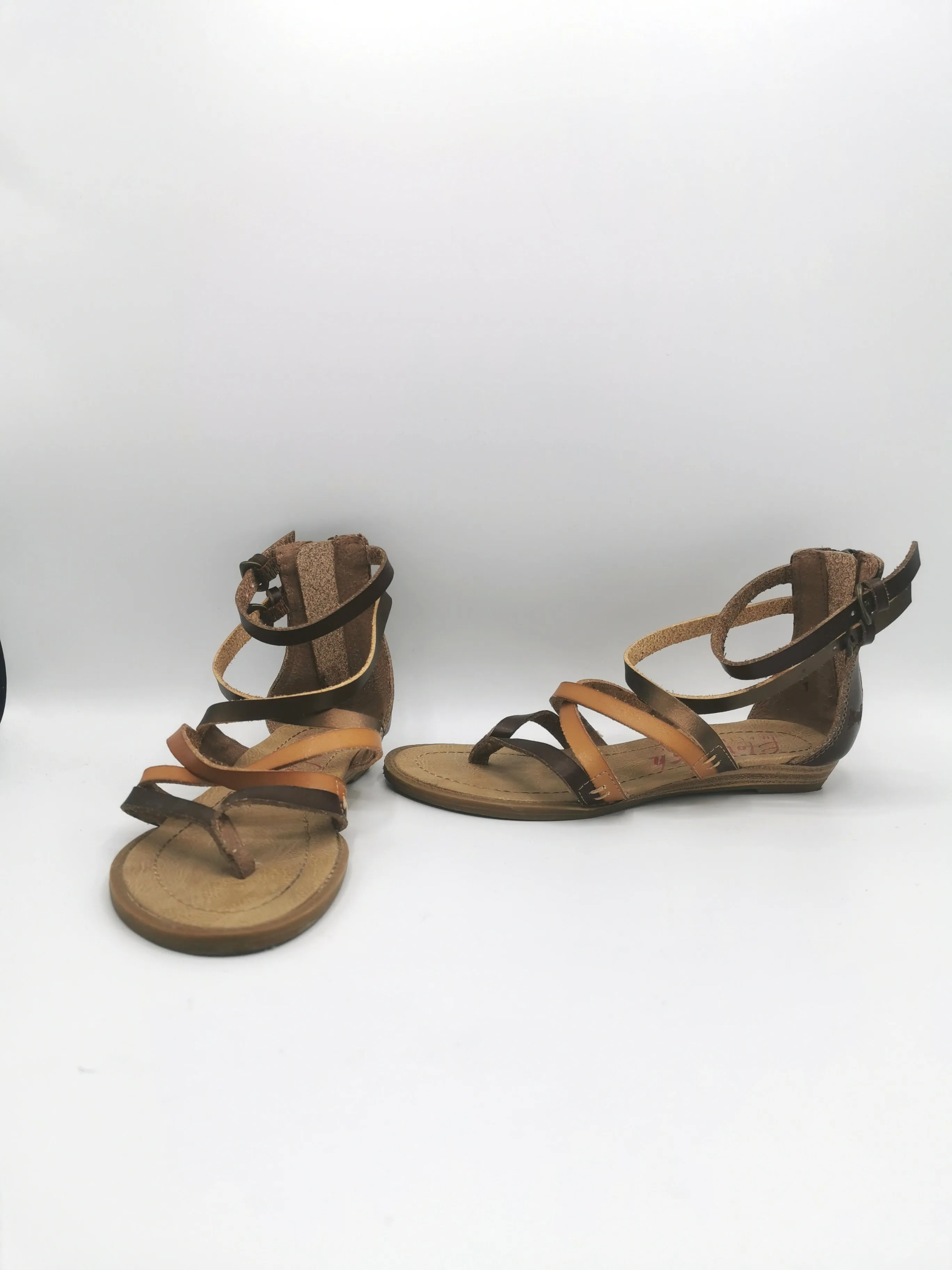 GIRL SIZE 1 YOUTH - BLOWFISH, Gladiator Sandals EUC B59