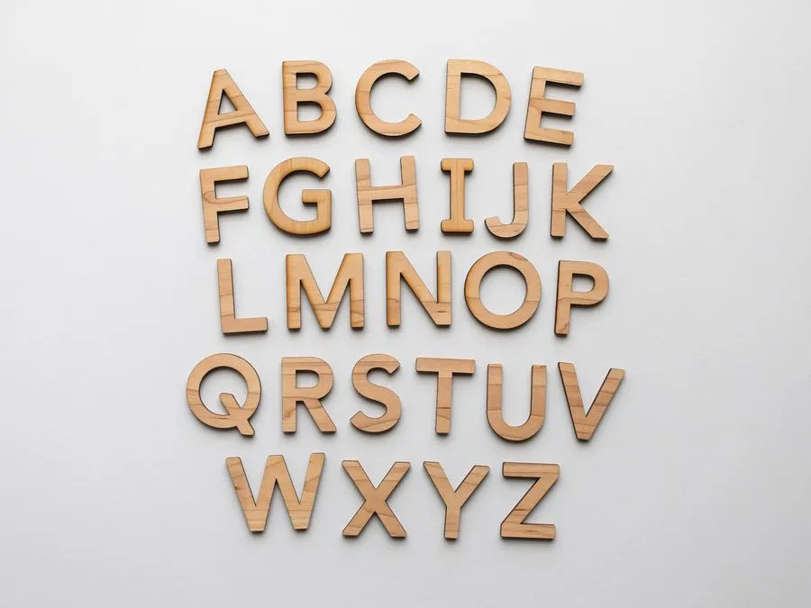 GLADFOLK Wooden Handcrafted Full Alphabet Set • Wood Letters & Movable Alphabet in Maple