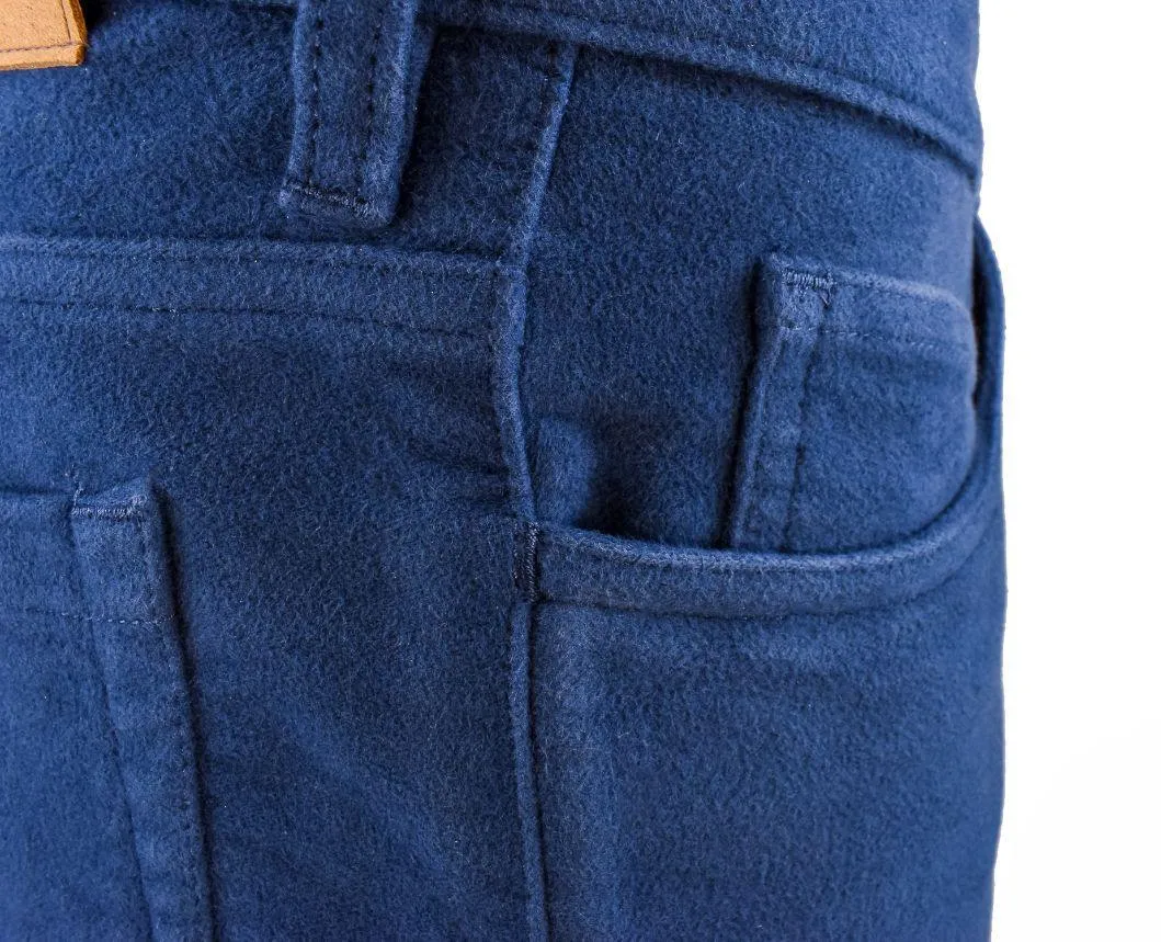 Gun Hill Men's Quality Moleskin Jeans Baltic Blue