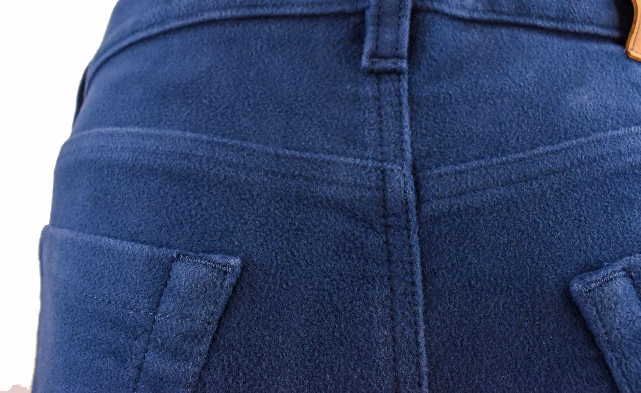 Gun Hill Men's Quality Moleskin Jeans Baltic Blue
