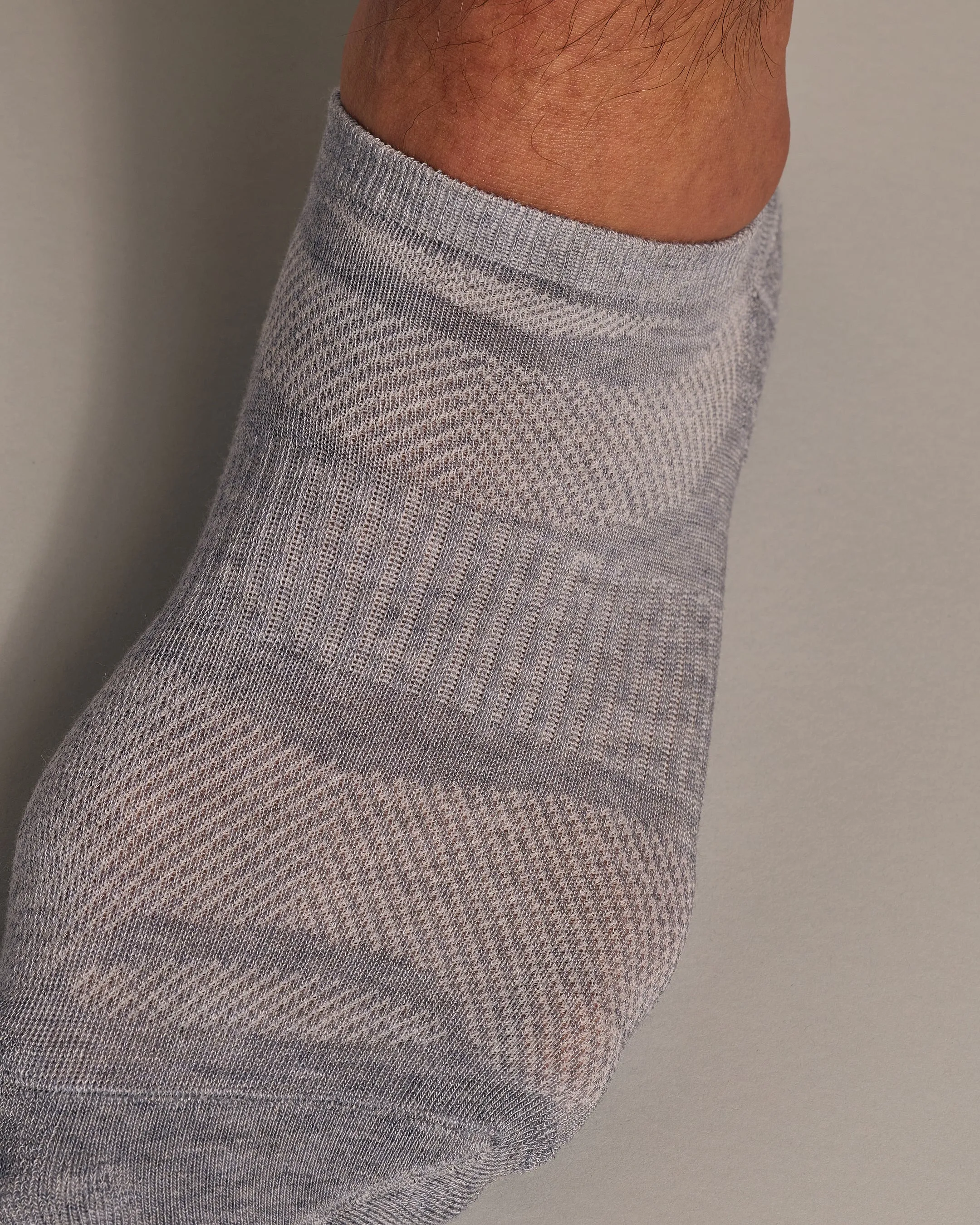 Heather Gray No Show Socks 12-Pack 2.0