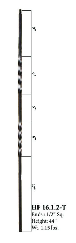 HF 16.1.2-T Double Twist Hollow Iron Baluster