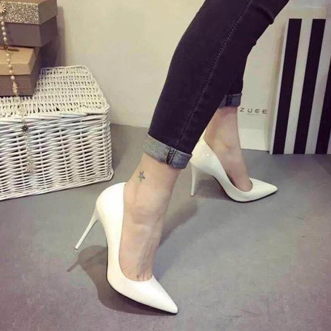 High Heels Patent Leather Shoes