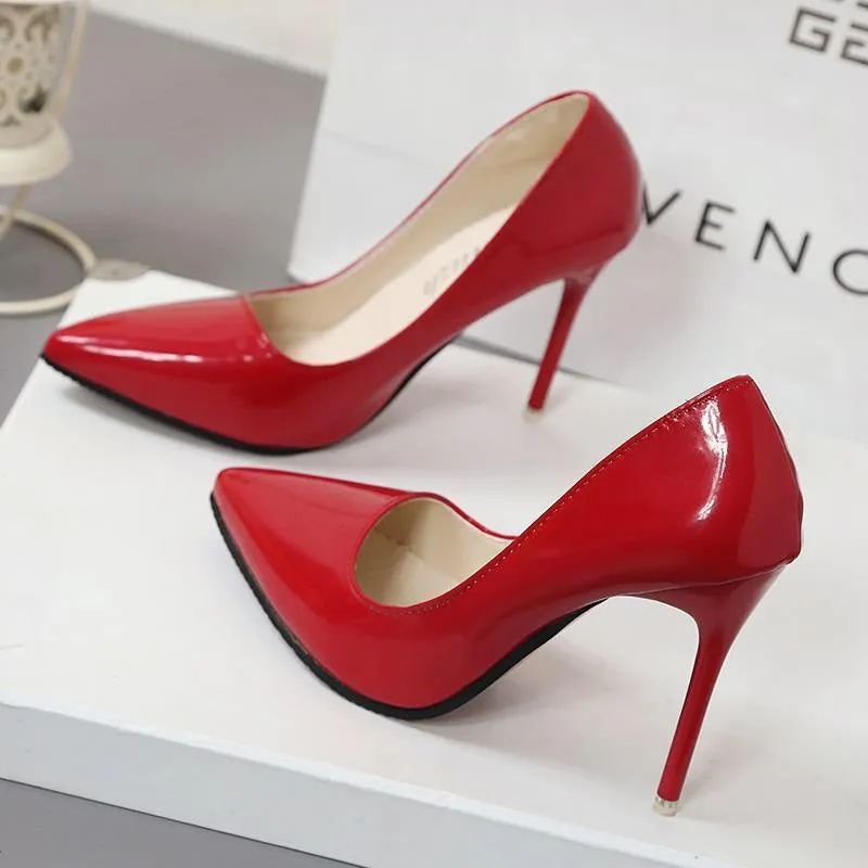 High Heels Patent Leather Shoes