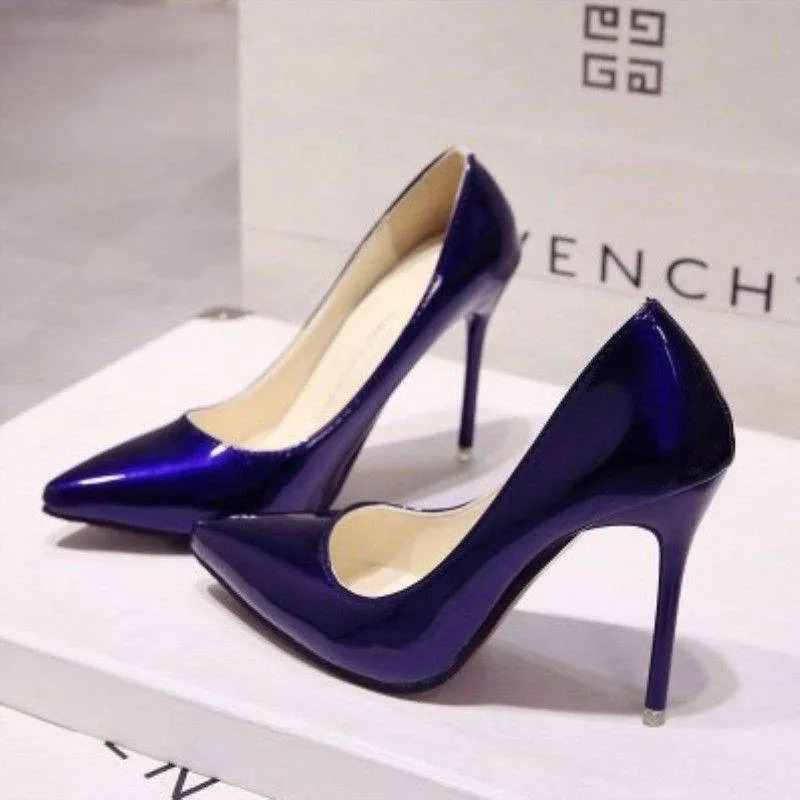 High Heels Patent Leather Shoes