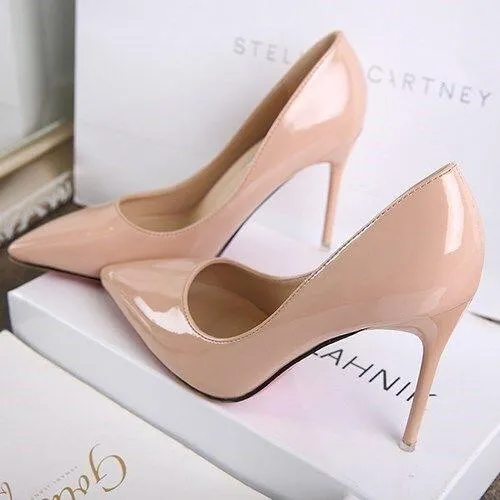 High Heels Patent Leather Shoes
