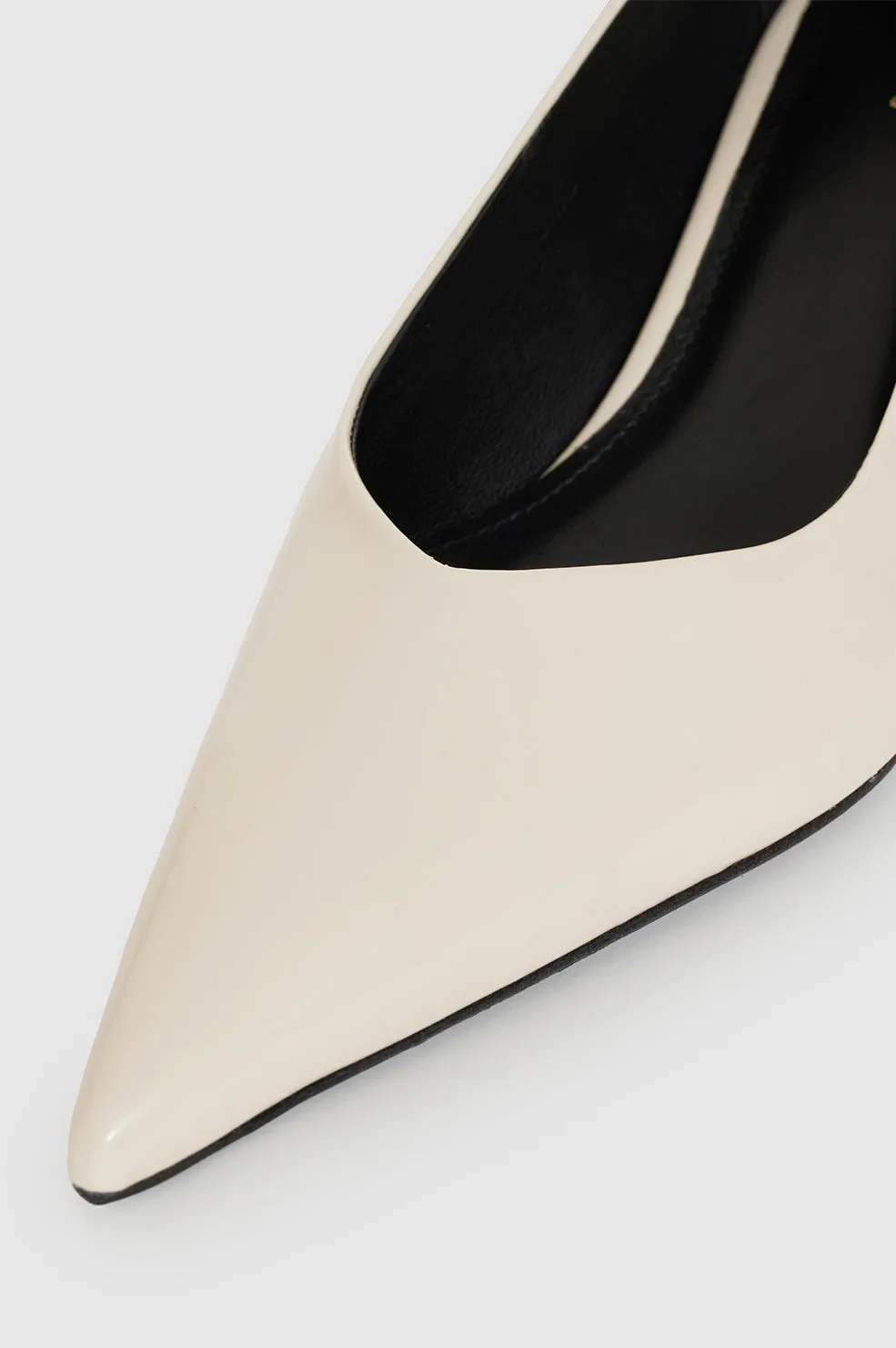 Hilda Pumps - High-Shine Bone