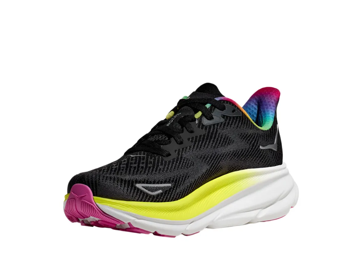 HOKA Men's Clifton 9 Sneaker - Black/All Aboard